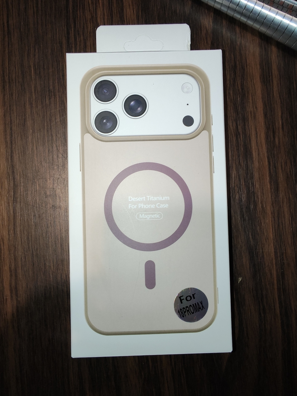 Brand New matte magnetic phone case for iPhone 18 Pro Max - Desert Titanium